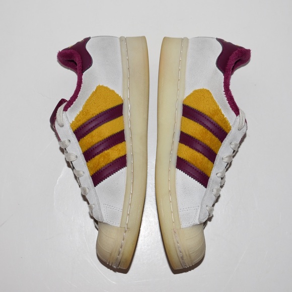 Adidas Superstar White Power Berry Gold Sneakers - Picture 4 of 9